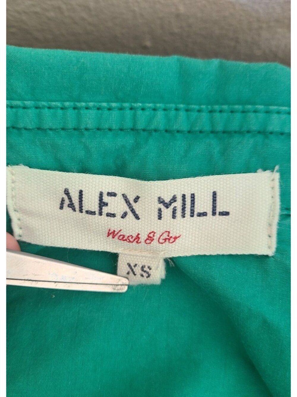 Alex Mill Jo Shirt Relaxed Fit Chest Pocket green size XS - Picture 3 of 8